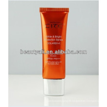 100ml cosmetic plastic packing super oval tube for women skin care cream with super oval cap